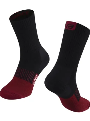 Ponožky Force FLAKE, černo-bordo Jen Po Omezenou Doba