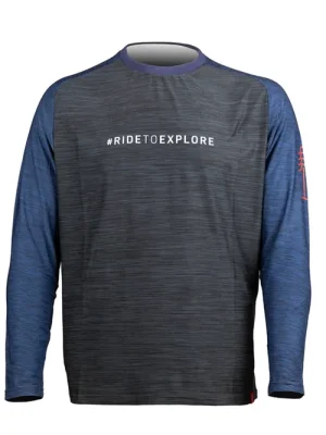 Bezpečná Platba Dres s dlouhým rukávem Pells Zone Black/Blue