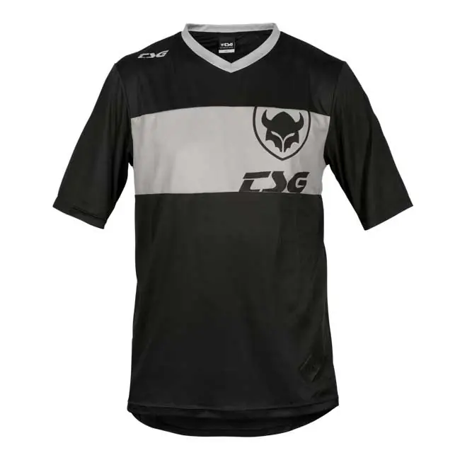 Dres TSG Waft Jersey krátký rukáv black grey Cenová Bomba