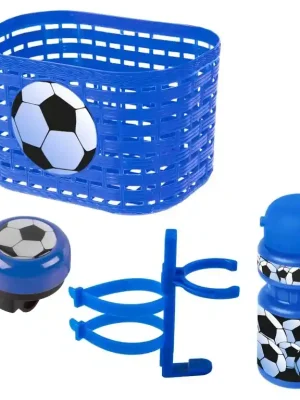 Koš dětský s doplňky Ventura Soccer modrý Doprava Zdarma