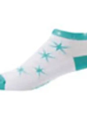 Top Prodej Ponožky Pearl Izumi Elite LE Low W bílé tyrkysové hvězdy