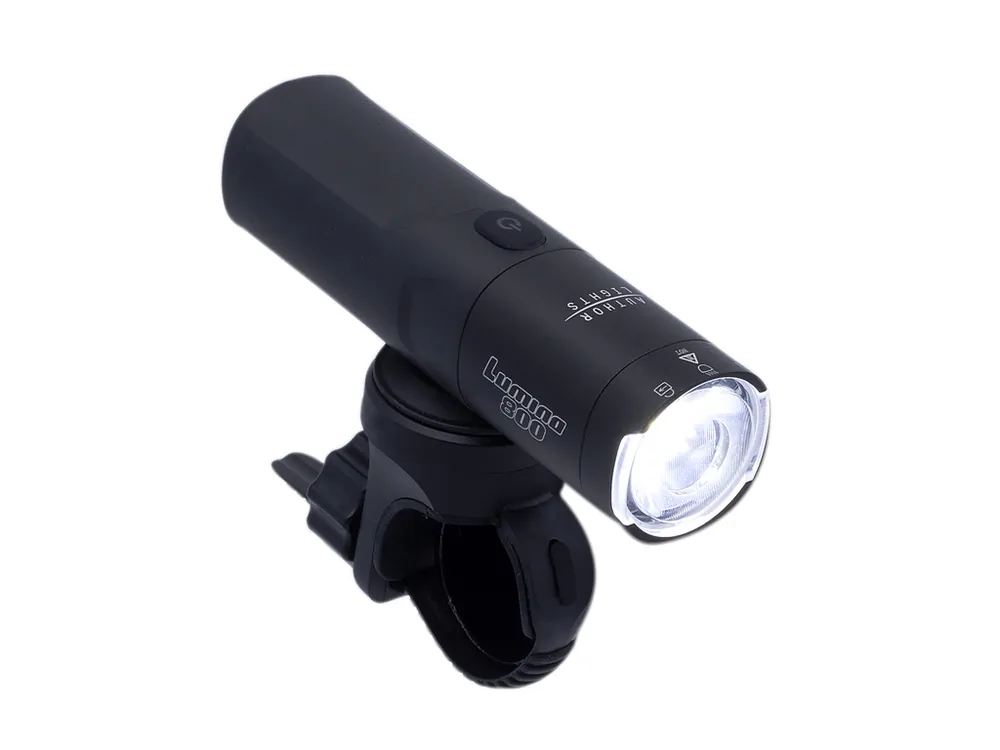 Značkový Světlo přední Author LUMINA 800lm USB Alloy