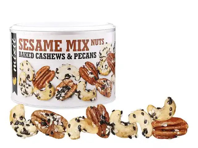 Časově Omezené Oříšky z pece - sezam a růžová sůl Mixit 150g