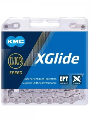 Řetěz KMC X-Glide Cues X EPT 9-11sp silver 126čl Nejlepší Volba
