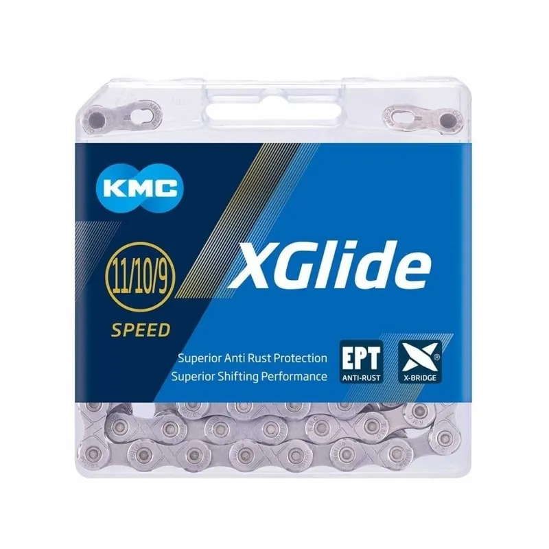 Řetěz KMC X-Glide Cues X EPT 9-11sp silver 126čl Nejlepší Volba