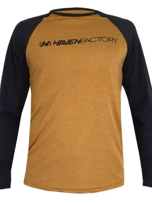Značkový Dres dlouhý pánský HAVEN FACTORY trail černo/hnědý