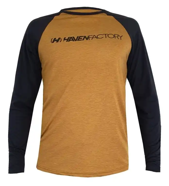 Značkový Dres dlouhý pánský HAVEN FACTORY trail černo/hnědý