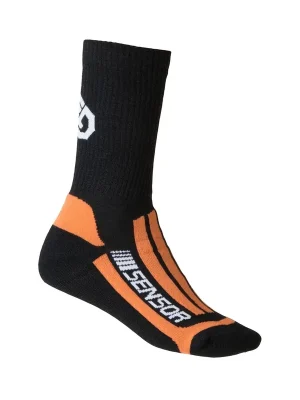 Ponožky SENSOR TREKING MERINO černá/oranžová Super Cena
