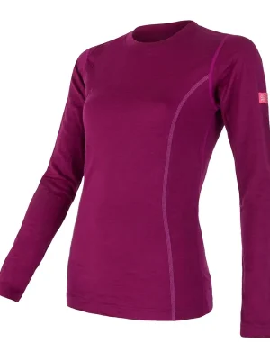 Dokud Zásoby Vydrží Dámské triko dl.rukáv SENSOR MERINO ACTIVE lilla