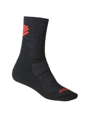 Ponožky SENSOR EXPEDITION MERINO černá/červená Poslední Šance
