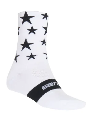 Ponožky SENSOR STARS bílá/černá Časově Omezené