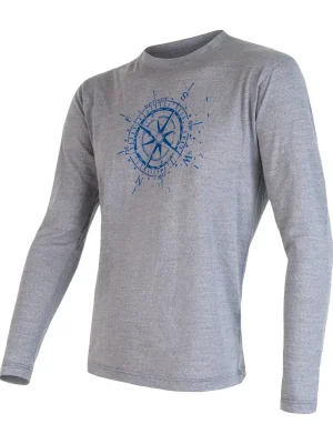 Pánské triko dl.rukáv SENSOR MERINO ACTIVE COMPASS šedá Vrácení Zdarma