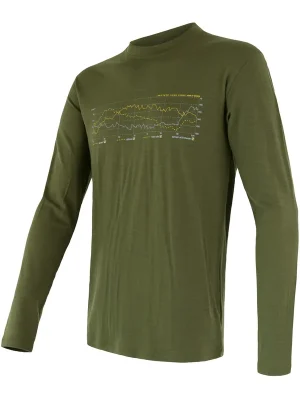 Kup Teď Pánské triko dl.rukáv SENSOR MERINO ACTIVE TRACK safari green