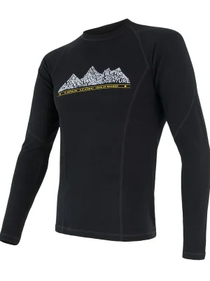 Akce Pánské triko dl.rukáv SENSOR MERINO DF ADVENTURE černá