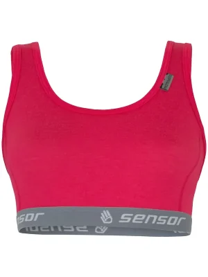 Zlevněný Dámská podprsenka SENSOR MERINO ACTIVE magenta