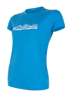Dámské triko kr.rukáv SENSOR MERINO ACTIVE MOUNTAINS modrá Kup Teď