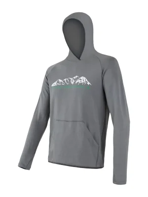 Pánská mikina klokanka SENSOR MERINO UPPER MOUNTAINS šedá Levný