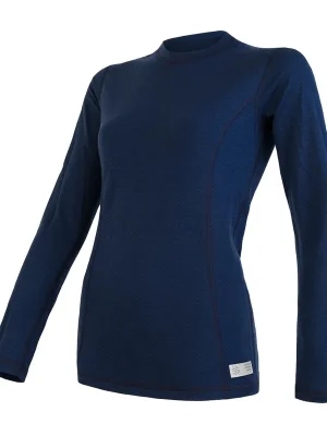 Dámské triko dl.rukáv SENSOR MERINO DF deep blue Oblíbený