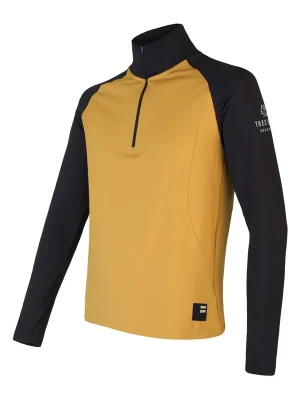 Top Prodej Pánská mikina zip SENSOR COOLMAX THERMO mustard/černá