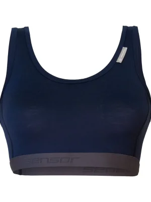 Značkový Dámská podprsenka SENSOR MERINO ACTIVE deep blue