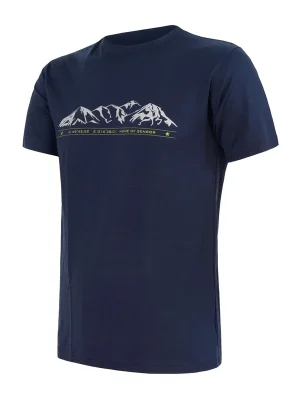 Výprodej Pánské triko kr.rukáv SENSOR MERINO ACTIVE MOUNTAINS deep blue