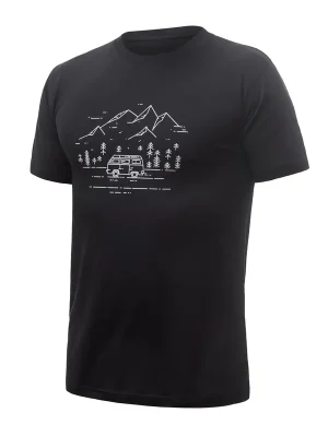 Pánské triko kr.rukáv SENSOR MERINO ACTIVE VAN LIFE černá Novinka