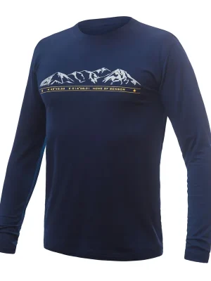 Akce Pánské triko dl.rukáv SENSOR MERINO ACTIVE MOUNTAINS deep blue