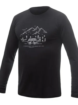 Super Cena Pánské triko dl.rukáv SENSOR MERINO ACTIVE VAN LIFE černá