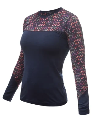 Ihned K Objednání Dámské triko dl.rukáv SENSOR MERINO IMPRESS deep blue/origami