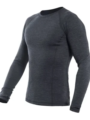 Pánské triko dl.rukáv SENSOR MERINO BOLD anthracite gray Pouze Dnes