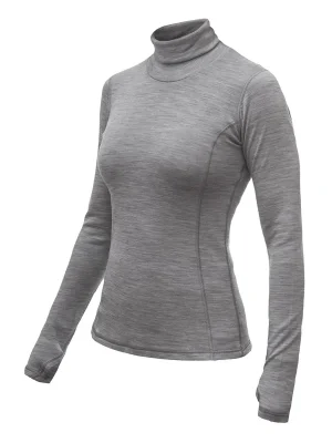 Dámské triko dl.rukáv roll neck SENSOR MERINO BOLD cool gray Sezónní Sleva