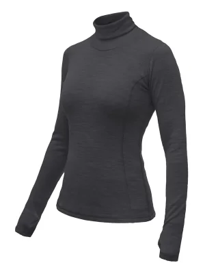 Aktuální Dámské triko dl.rukáv roll neck SENSOR MERINO BOLD anthracite gray