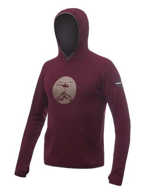 Pánská mikina klokanka SENSOR MERINO UPPER HELI port red Nejlepší Volba