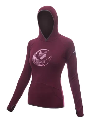 Jen Po Omezenou Doba Dámská mikina klokanka SENSOR MERINO UPPER FOX port red