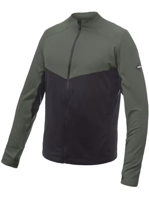 Pánská mikina celozip SENSOR COOLMAX THERMO černá/olive green Ověřený