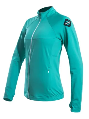 Dámská mikina celozip SENSOR COOLMAX THERMO sea green Víkendová Akce
