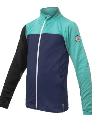 Ihned K Objednání Dětská mikina celozip SENSOR COOLMAX THERMO deep blue/sea green/černá