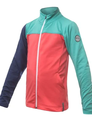 Finální Výprodej Dětská mikina celozip SENSOR COOLMAX THERMO korál/sea green/deep blue