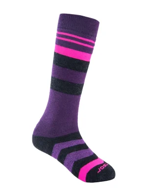 Ponožky SENSOR SLOPE MERINO černá/růžová/fialová Doprava Zdarma