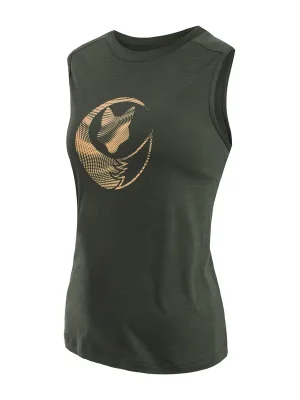 Dámské triko bez rukávu SENSOR MERINO AIR FOX olive green Časově Omezené