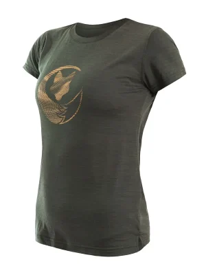 Vrácení Zdarma Dámské triko kr.rukáv SENSOR MERINO AIR FOX olive green