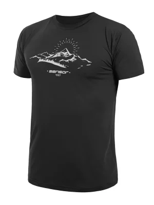 Pánské triko kr.rukáv SENSOR COOLMAX TECH MOUNTAINS 98 černá Novinka