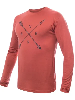 Nízká Cena Pánské triko dl.rukáv SENSOR MERINO ACTIVE SNSR terracotta