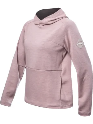 Dámská mikina s kapucí SENSOR MERINO UPPER traveller dusty pink Poslední Šance