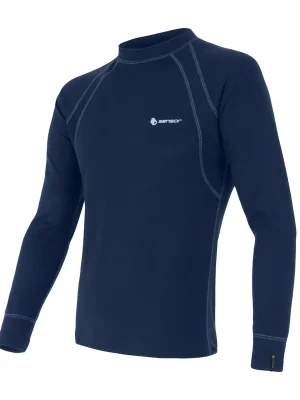 Cenový Hit Pánské triko dl.rukáv SENSOR DOUBLE FACE deep blue