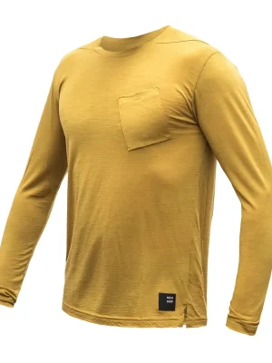 Pánské triko dl.rukáv SENSOR MERINO AIR traveller mustard Aktuální