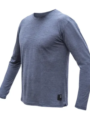 Koupit Online Pánské triko dl.rukáv SENSOR MERINO LITE mottled blue