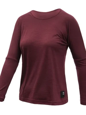Horká Nabídka Dámské triko dl.rukáv SENSOR MERINO AIR traveller port red