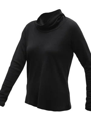 Dámské triko dl.rukáv rolák SENSOR MERINO BLEND černá Super Cena