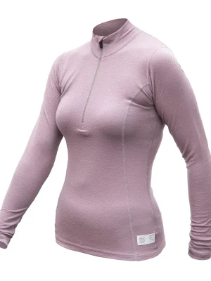 Novinka Dámské triko dl.rukáv zip SENSOR MERINO DF mystic violet
